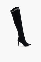 PANDORA MONOGRAM RIBBED KNEEBLACK KNIT TEXTILE