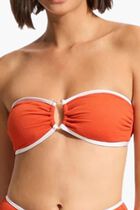 Beach Bound Ring Front Bandeau Top