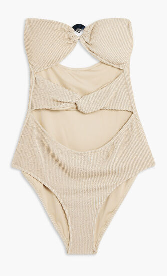 KARL DNA STRAPLESS SWIMSUIT