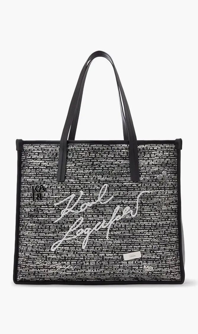 K Style Boucle Tote Bag