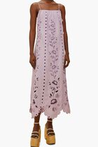 LILAC RICHELIEU SLEEVELESS MAXI DRESS