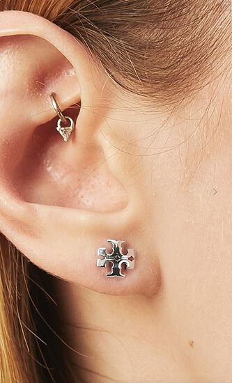 Logo Stud Earrings
