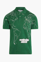 SHORT SLEEVED RIBBED COLLAR SHIRT