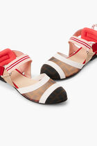 G.SLINGBACK/FABRIC+INS/GOAT LEATHER/LEA