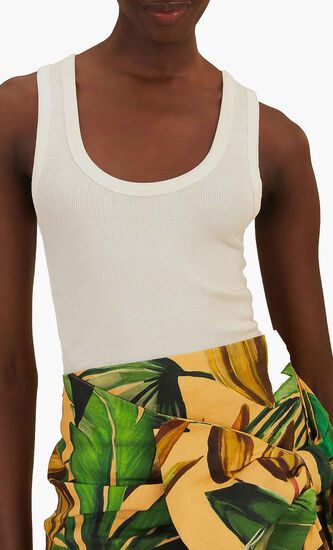 Banana Embroidered Tank Top