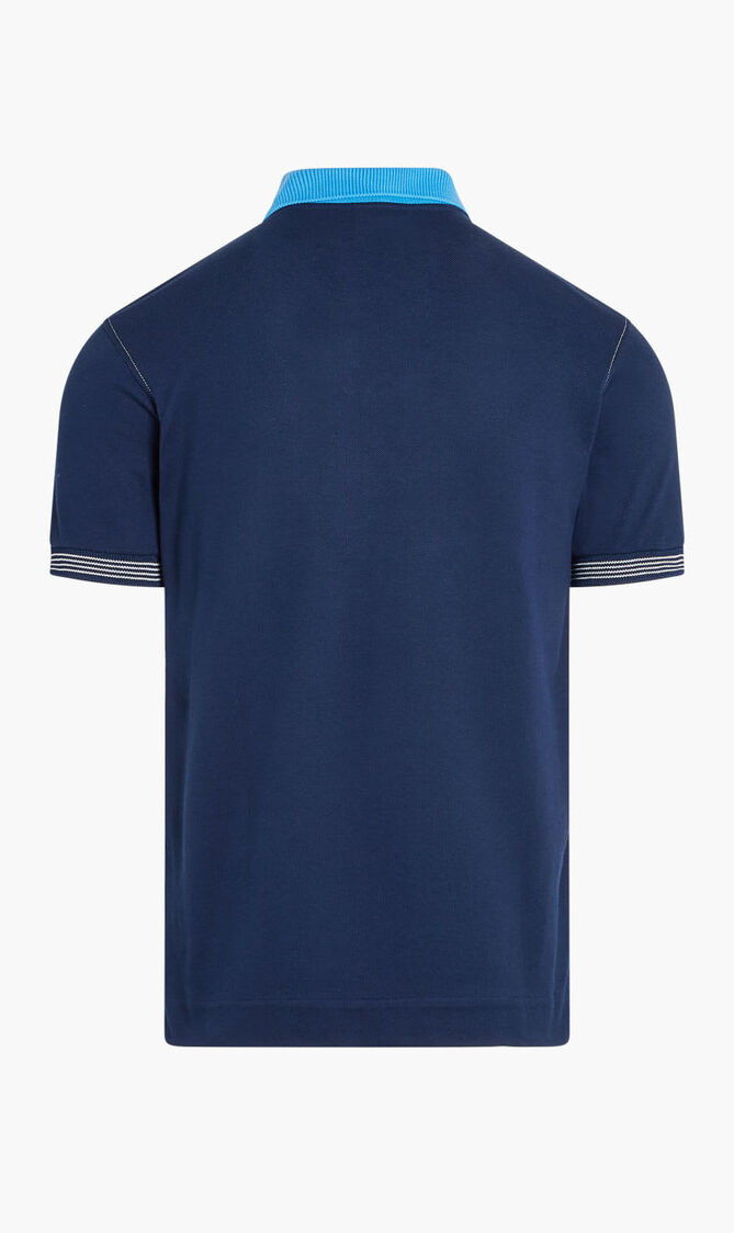 SHORT SLEEVED RIBBED COLLAR SHIRT