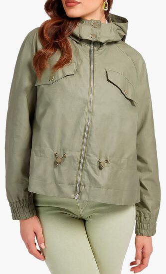 Hooded Windbreaker Jacket