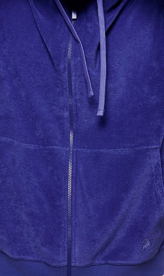 Solid Terry Hoodie Sweatshirt