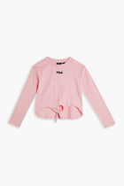 MARSHELLE TIE FRONT LONG SLEEVE TEE