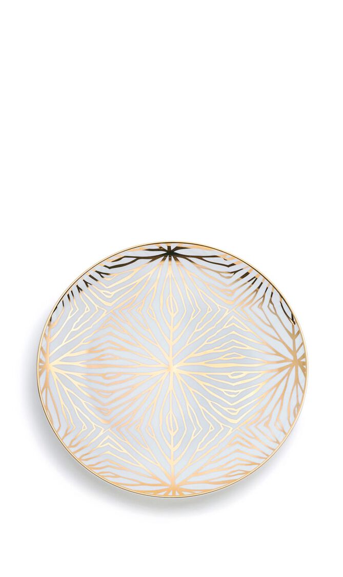 TLI LILY PAD WHITEGOLD DESSERT PLATES