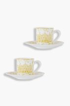 Set of Espresso Cups and Saucers