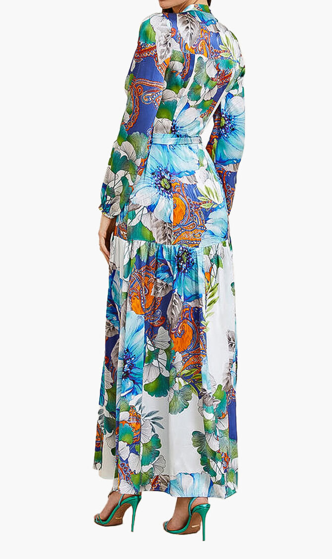Marciano Silk Long Dress