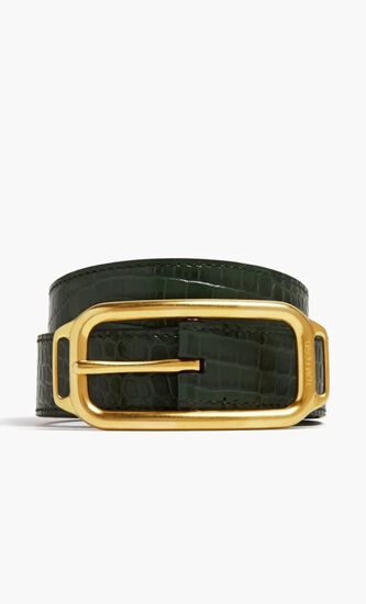 PRINTED CROC STADIUM BUCKLE BELT 30 MM