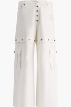 90SLOGO BUTT SUPER BAGGY JEAN RAW WHITE