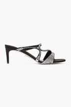 Lace Pointed Toe Kitten Heel
