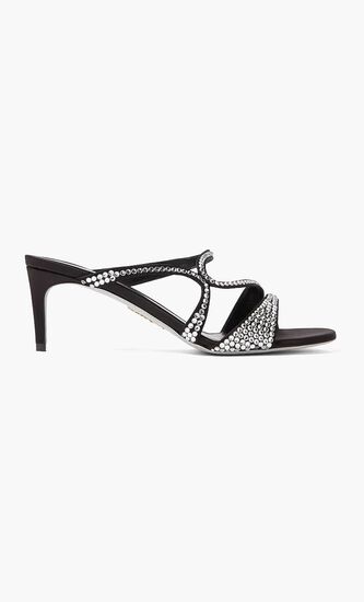 Lace Pointed Toe Kitten Heel