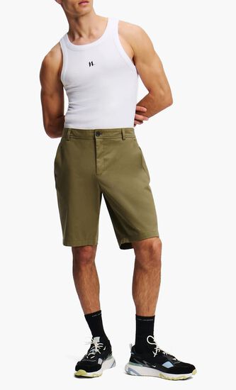 Embroidery Chino Shorts