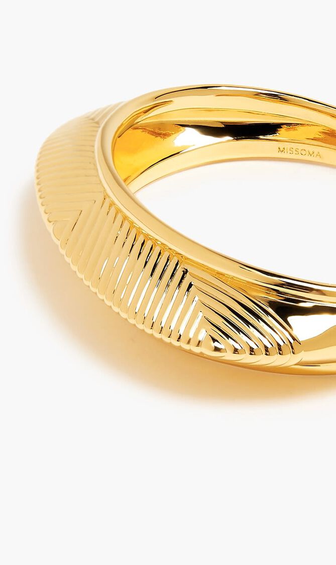 Hera Dome Ridge Cuff Bracelet