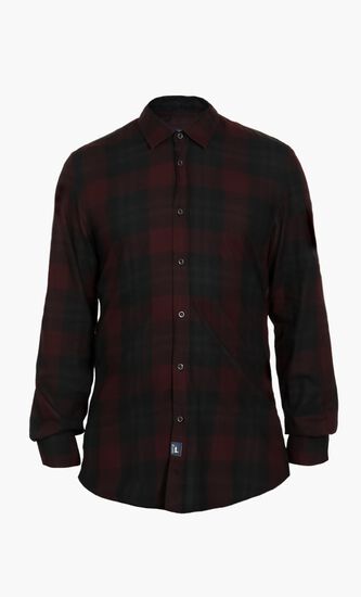 Close Fit Maxi Check Shirt