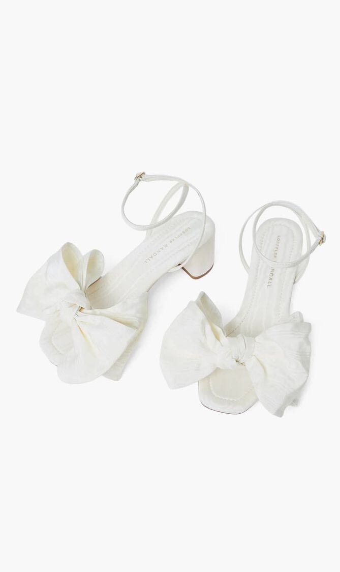 CARMEN 50MM MID HEEL BOW SANDAL