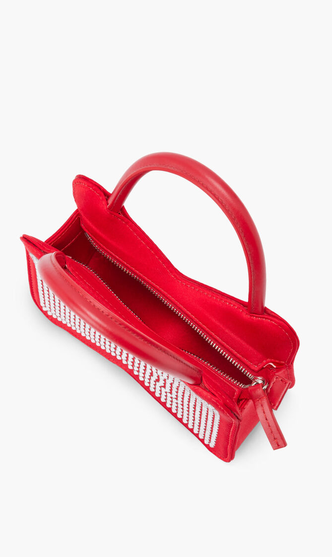 Bow Shape Crystalized Mini Handbag