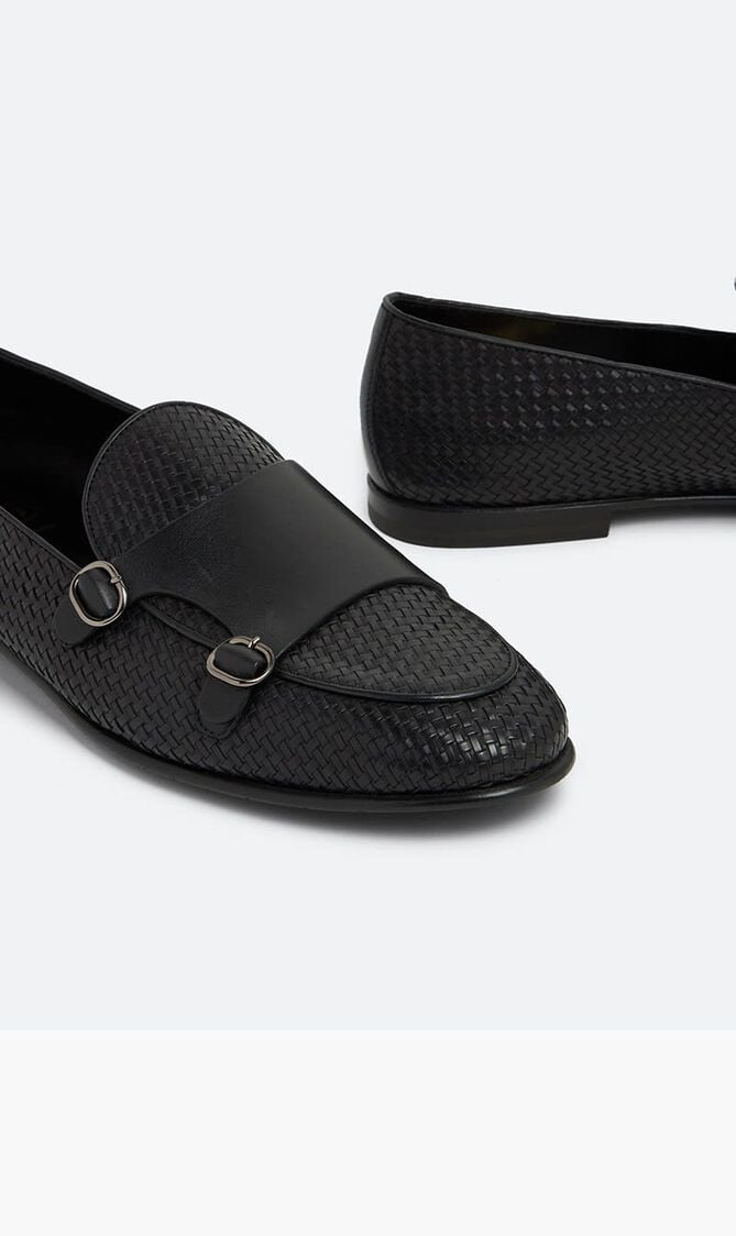 Leather Monk Strap Shoes Leather Monk Strap Shoes