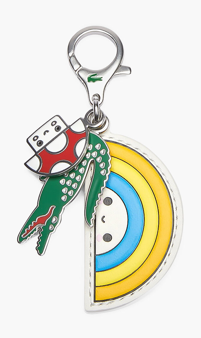 Lacoste x FriendsWithYou Coloured Metal Charm Keyring