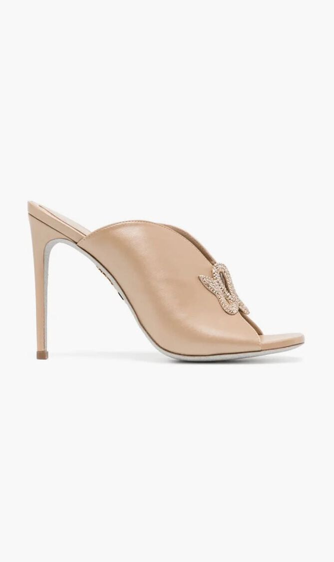 BEIGE LAMB SATINGSHADOW STRASS