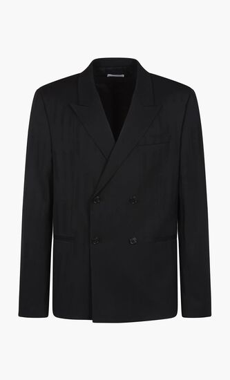 SHIBORI JACQ SLIM DB JKT BLACK NO COLOR