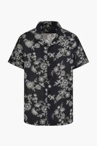 Ss Linen Freehand Floral Shirt