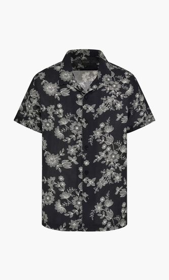 Ss Linen Freehand Floral Shirt