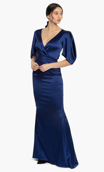 Socotra Flutter Sleeves Evening Dress