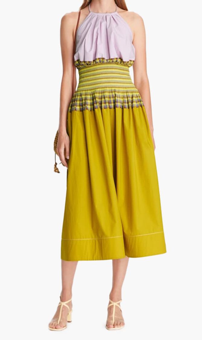 Veronica Plaid Colorblock Dress