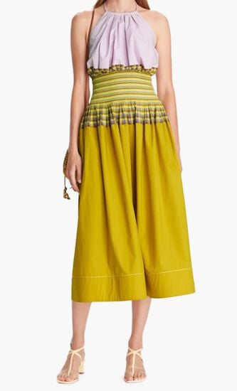 Veronica Plaid Colorblock Dress