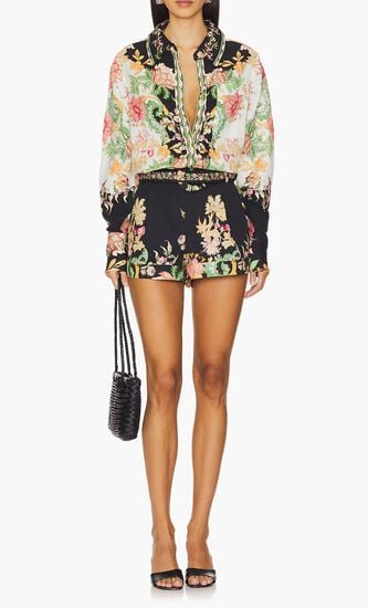 Oversized Shirt With Hand Crafted Buttons