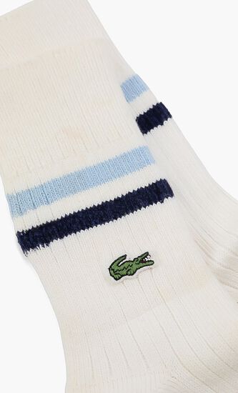 Cotton Blend Logo Socks