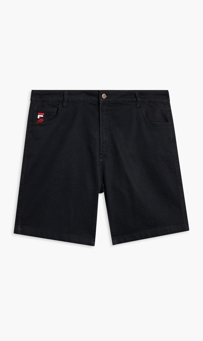KNITTED DENIM SHORT