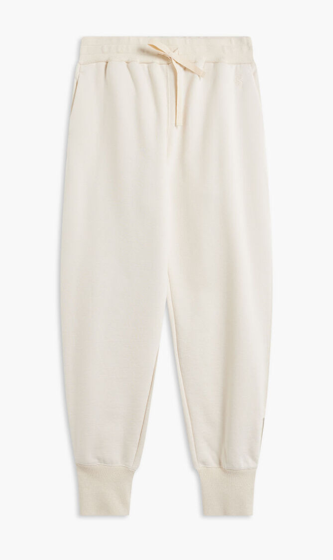 PANTS HIGH TWISTED COTTON OUTSIDE WITH INSIDE CASHMERE TERRY