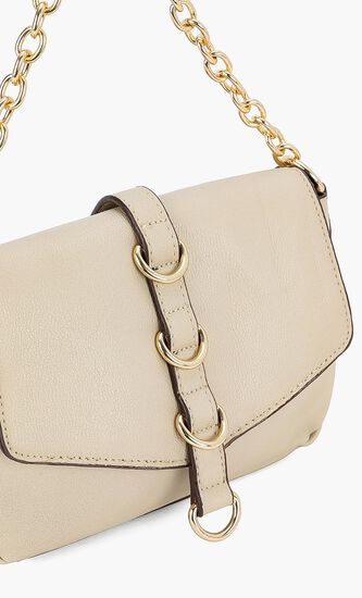 Metal Décor Crossbody Bag