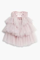 CRYSTAL TULLIE RUFFLE DRESS