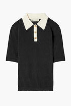 T Monogram Pointelle Polo