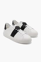 Greca Leather Sneakers
