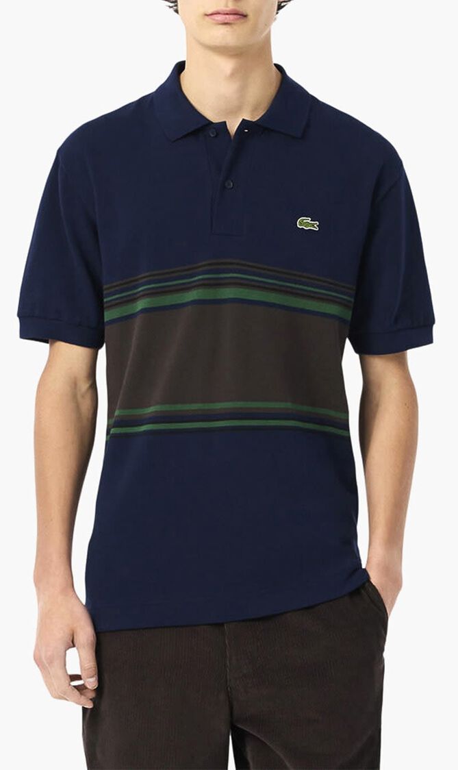 French Made Classic Fit Striped Polo Shirt