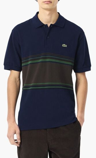 French Made Classic Fit Striped Polo Shirt