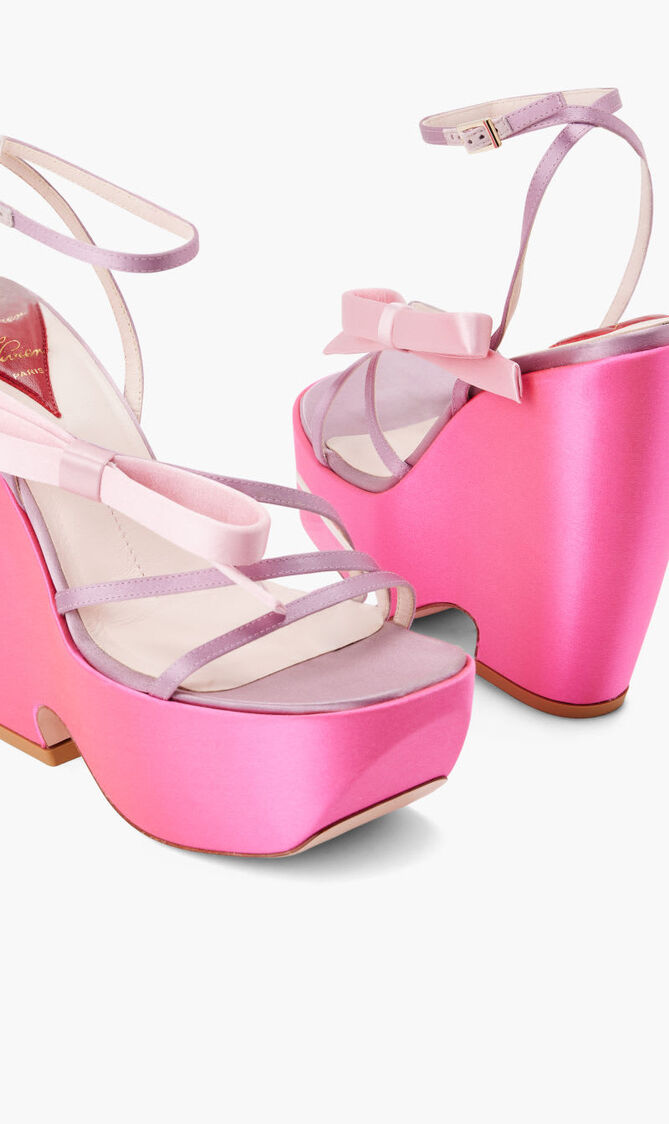 CHOC BOW WEDGE SANDAL 140