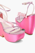 CHOC BOW WEDGE SANDAL 140