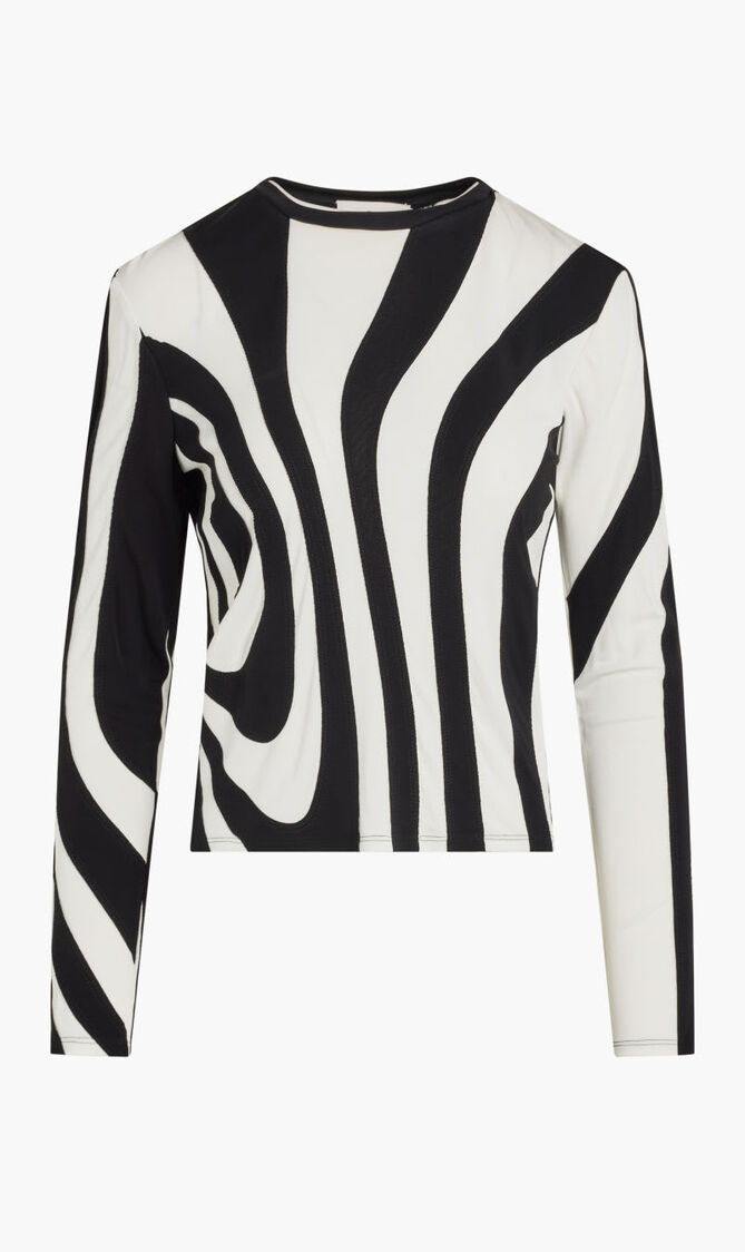 LONG-SLEEVE SLICK JERSEY TOP