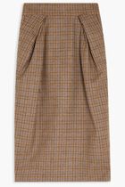 AVP WOOL CAMEL MIDI SKIRT