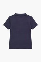 Jacquard Short-Sleeve Polo Shirt