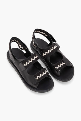 Olympos Velcro Strap Sandals